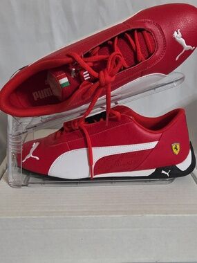 Puma Ferrari SF R-Cat Driving Shoes Red White Men's Size 9.5